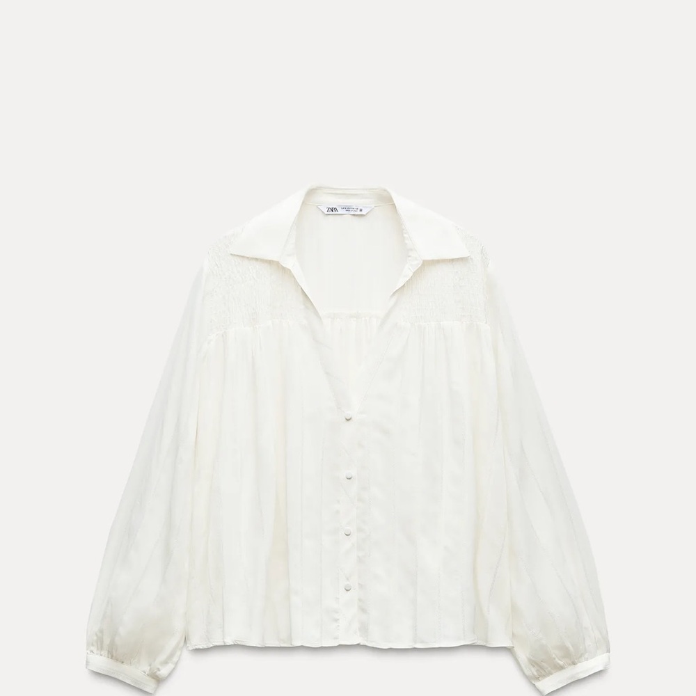 Zara Metallic Thread Shirt
